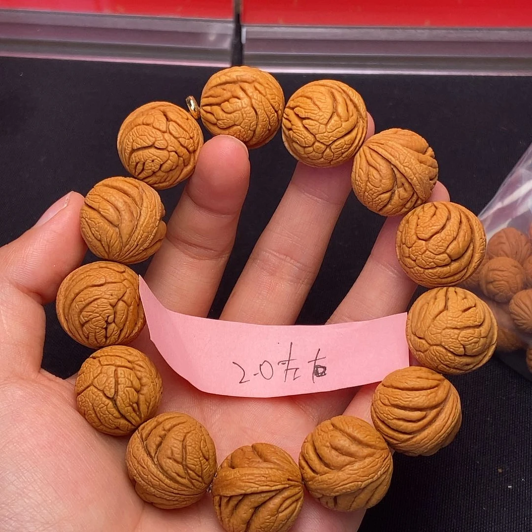 桃核手串秦岭龙纹桃核1