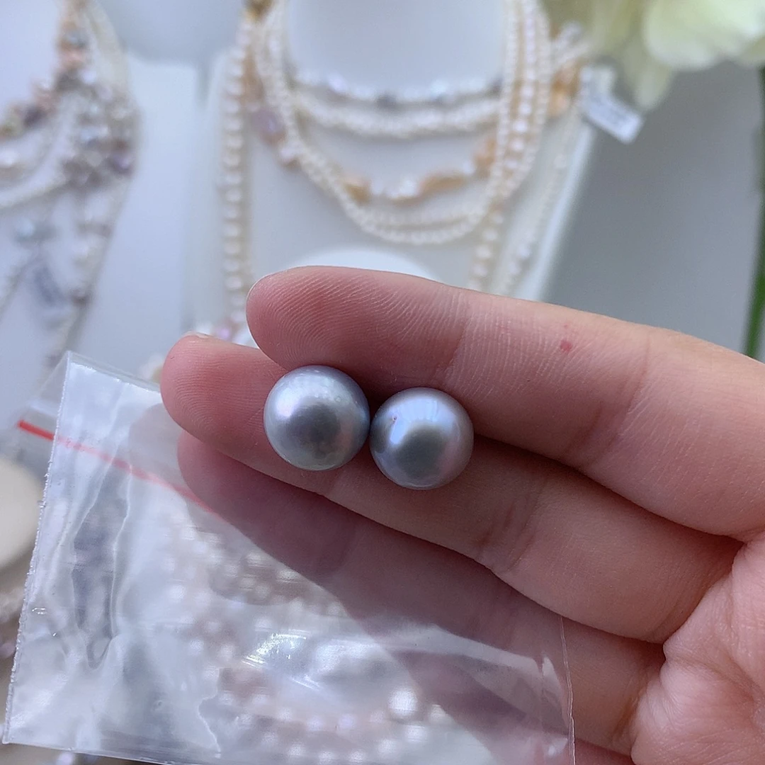 猪***懒淡水珍珠颈饰银S925镶嵌