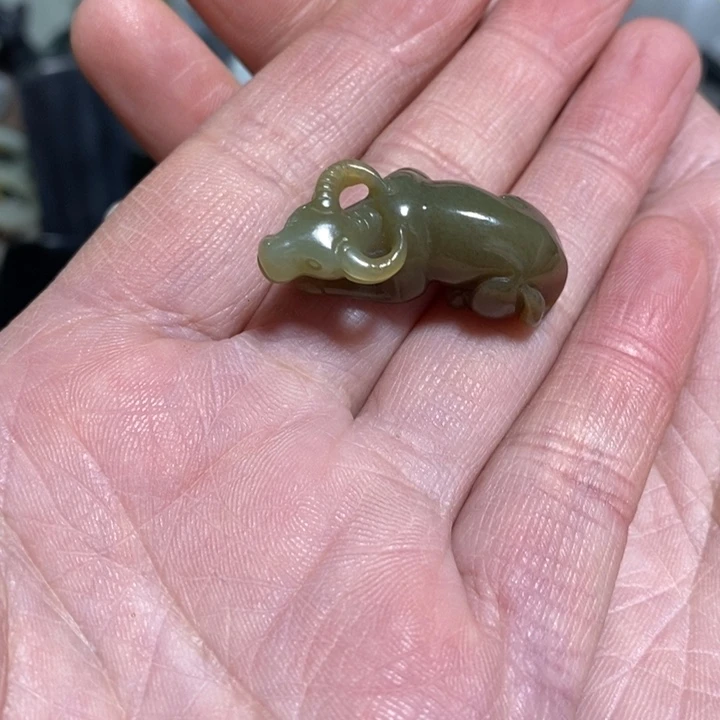 和田玉挂件未镶嵌文*萱