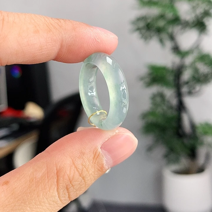翡翠未镶嵌戒指13号
