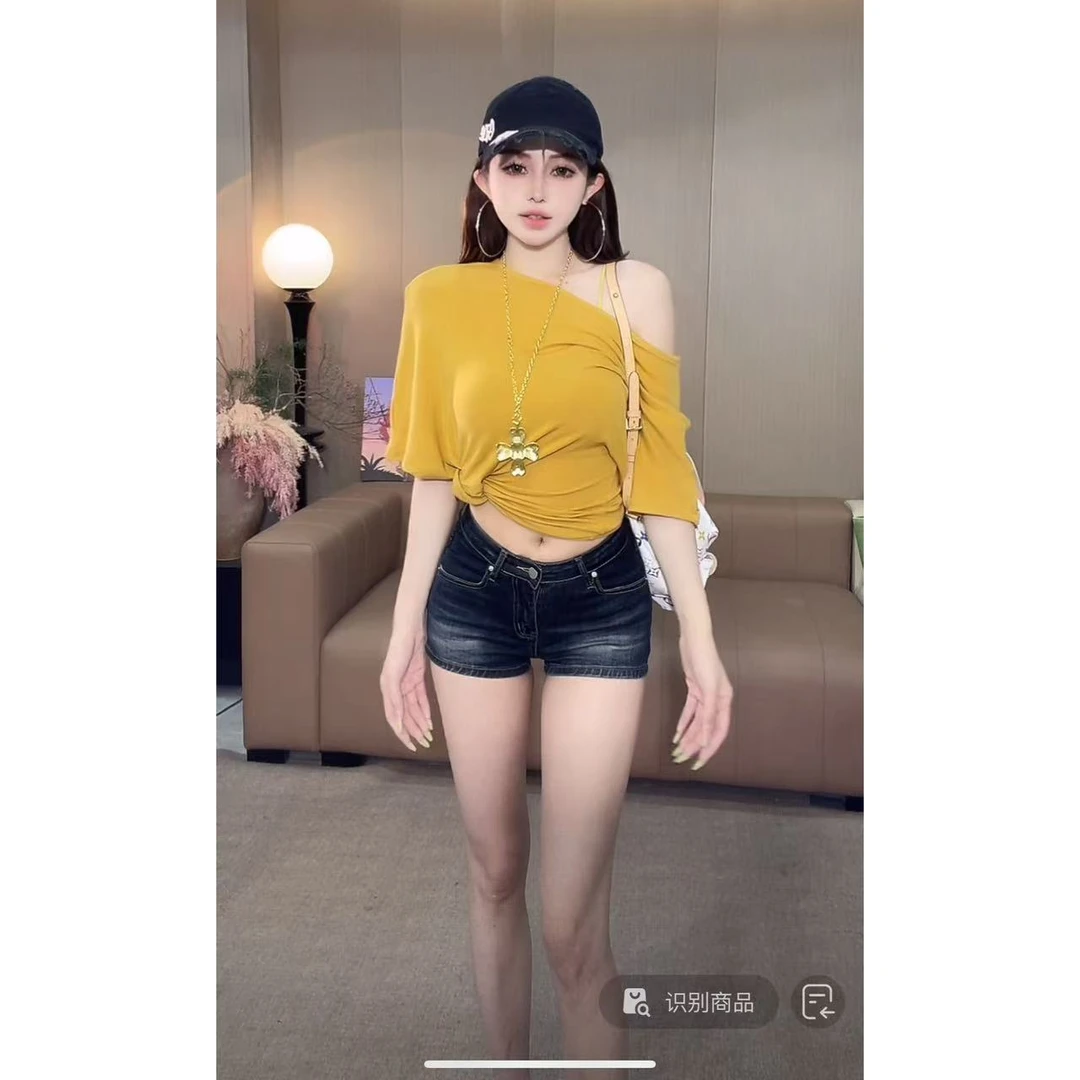 DACPAN-“百搭不腻”显瘦丰胯弹力牛仔短裤  2025/盼·PP 5568