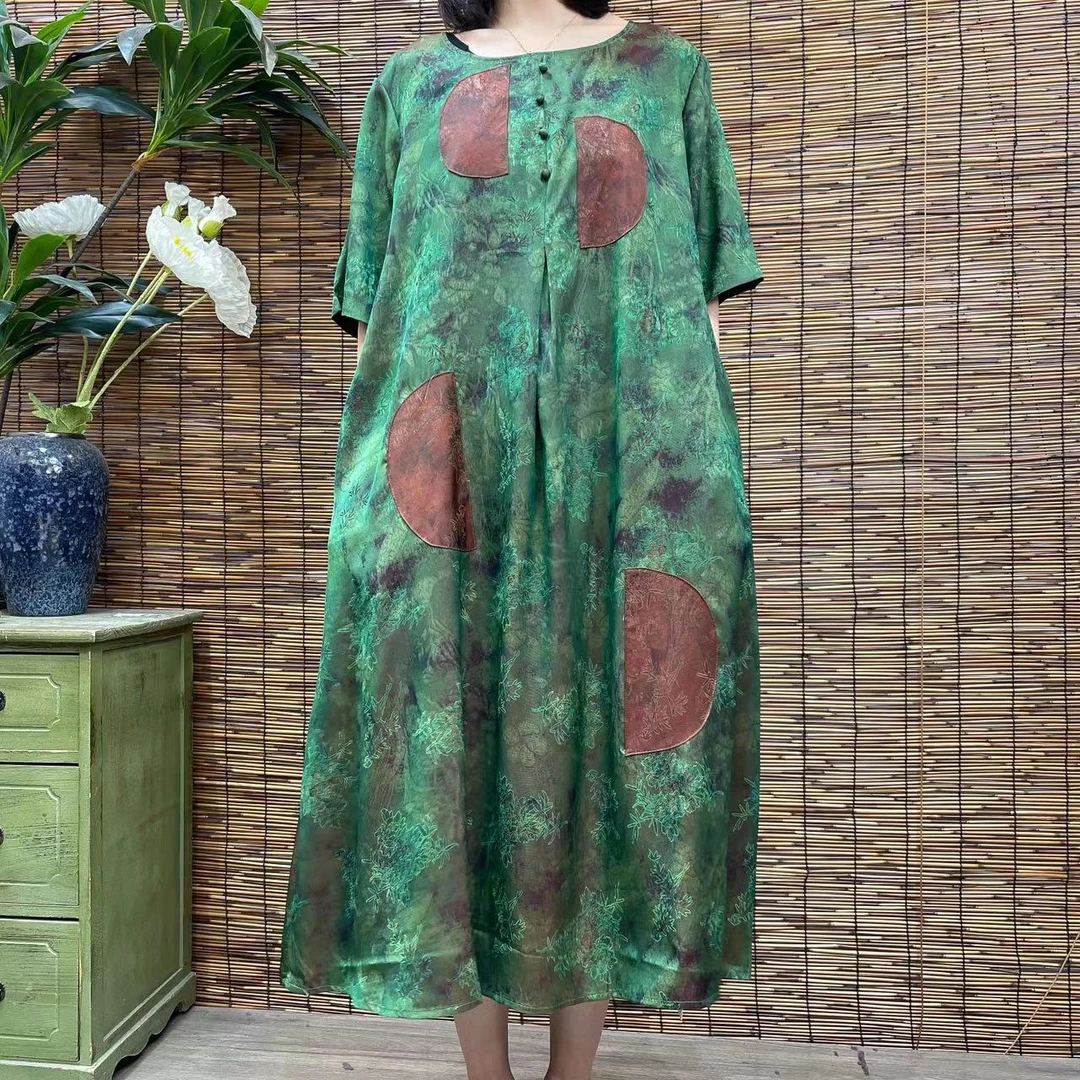 2144新款春夏气质优雅减龄显瘦连衣裙QZ