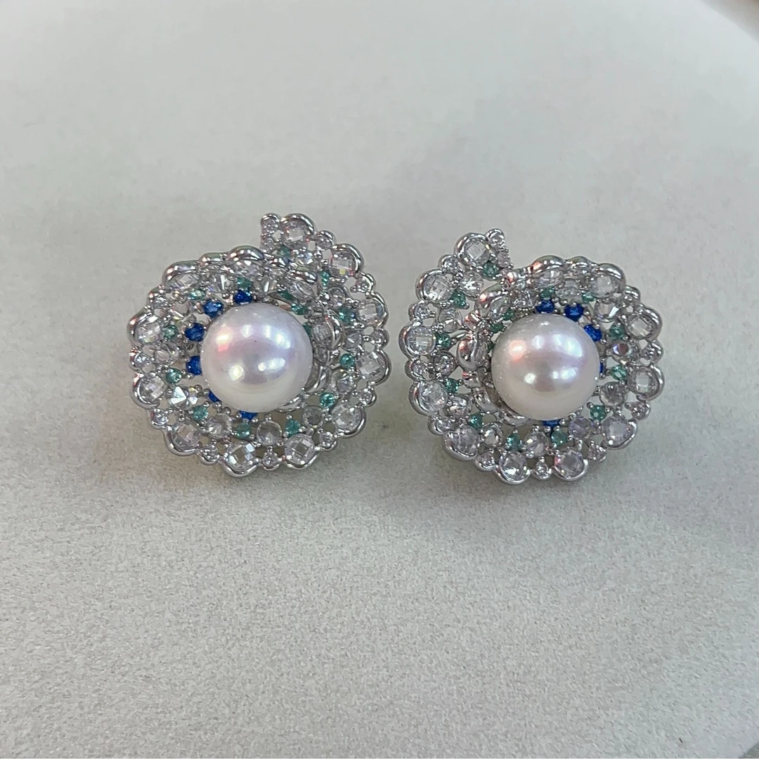 礼兰珠宝【锦礼】S925银淡水珍珠耳夹10-11mm