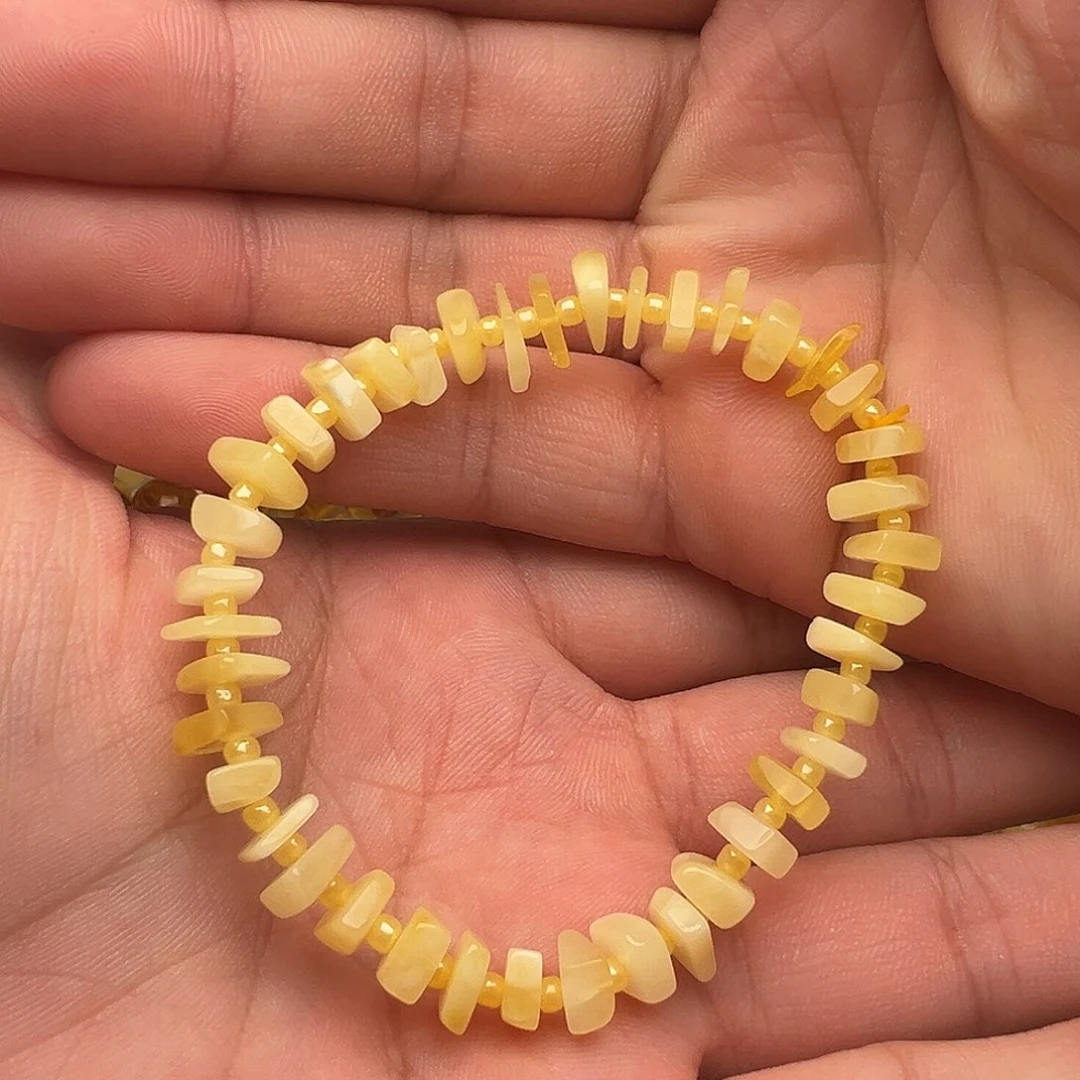 蜜蜡未镶嵌颈饰蜜蜡边角料手串（福利价）