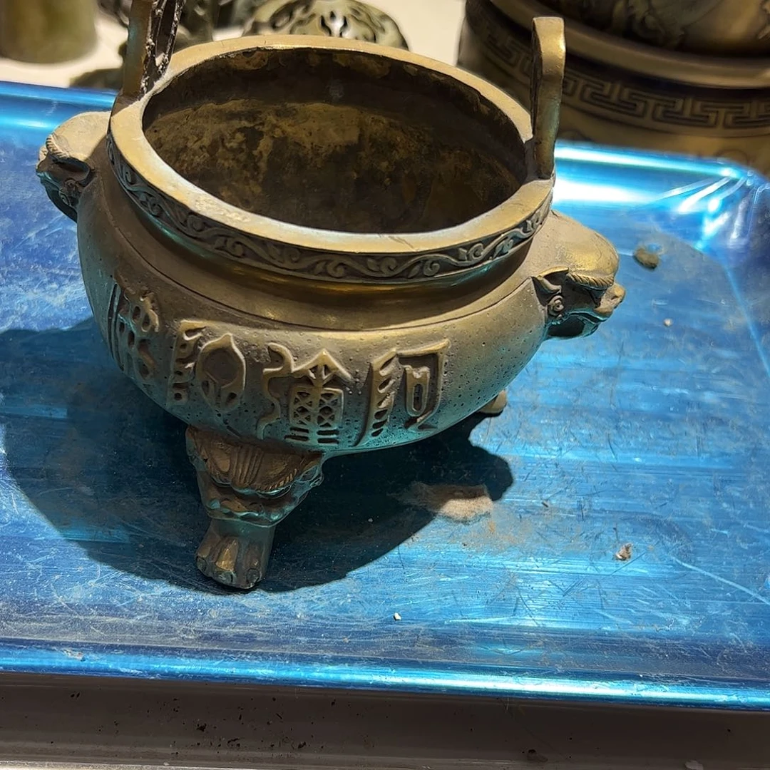 艺**辉微瑕疵黄铜摆件工艺品