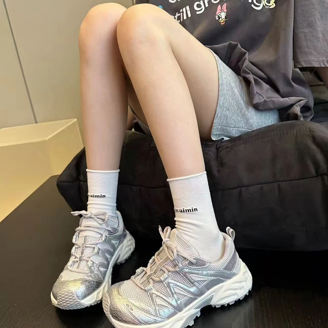 『雨美 Show』7981百搭透气软底网面老爹鞋