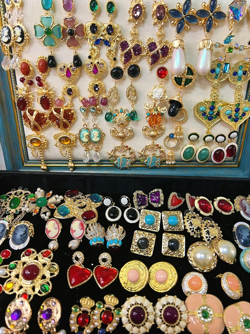 铜合金耳饰 青岛高货 铜合金耳饰 气质百搭复古项链轻奢孤品合集