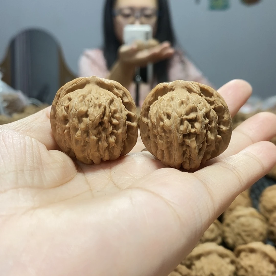 来***水文玩核桃吊坠四座楼手捻