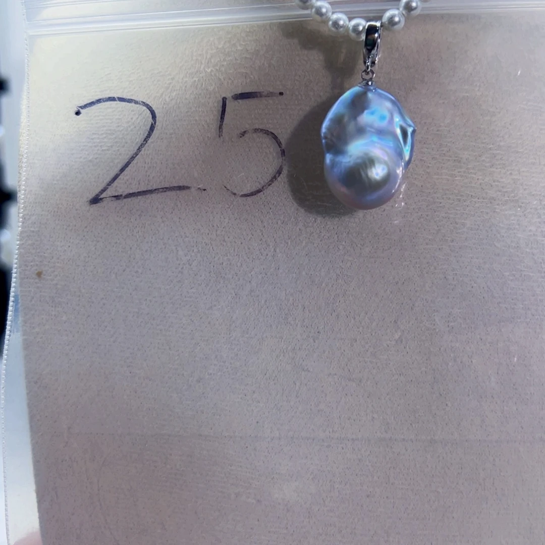 颈饰合金淡水珍珠