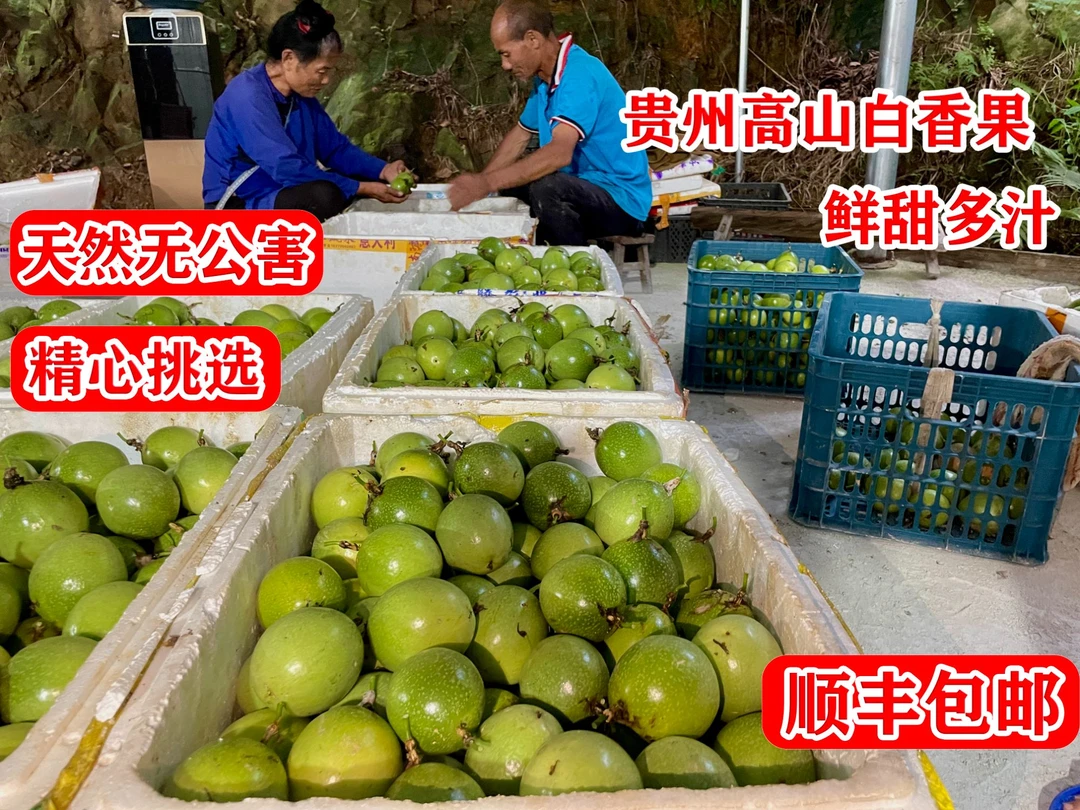 贵州正宗榕江村超钦蜜9号新鲜百香果鲜甜可口