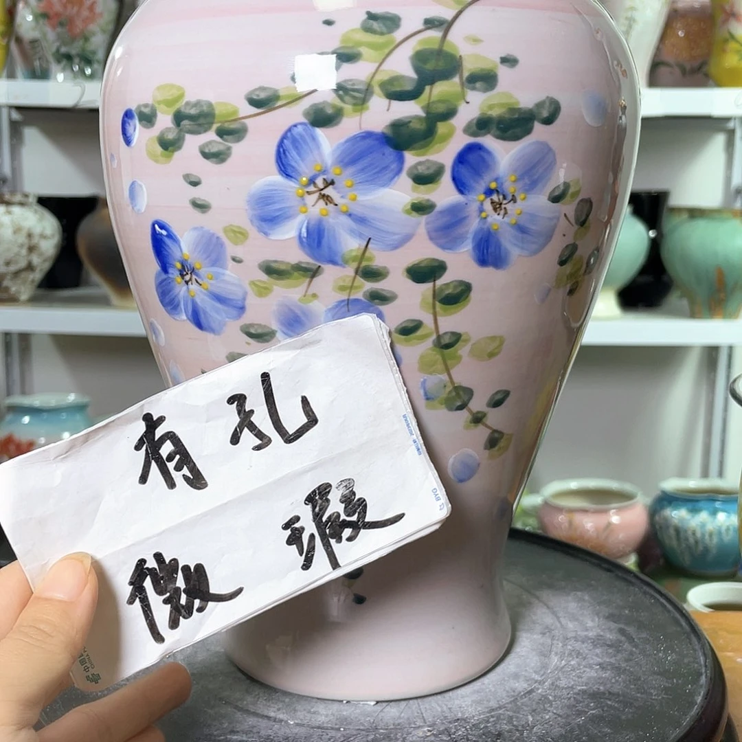 景德镇陶瓷花盆微瑕