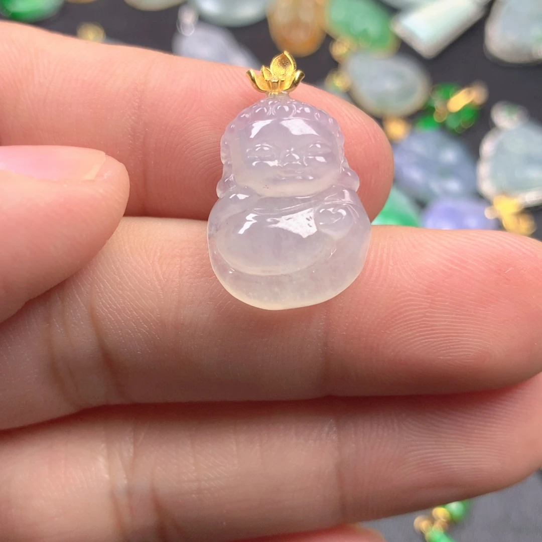 【闪购商品】颈饰18K金镶嵌翡翠翡翠