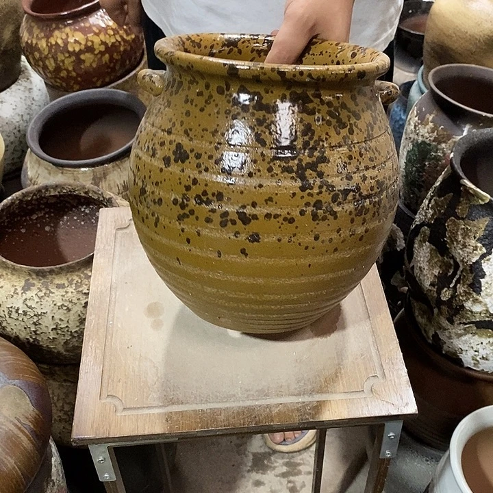 花盆紫砂口19高度24处理黄色888