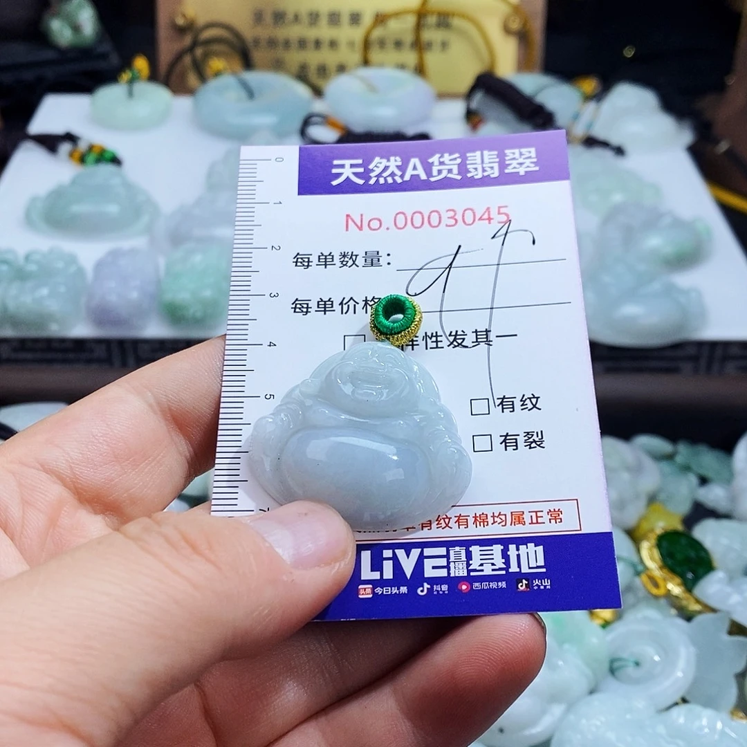 翡翠未镶嵌毛衣链3045