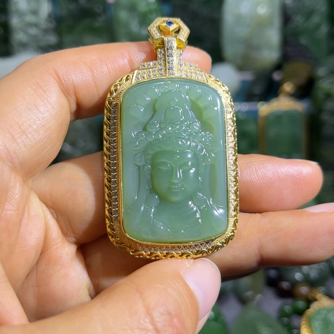 和田玉未镶嵌颈饰