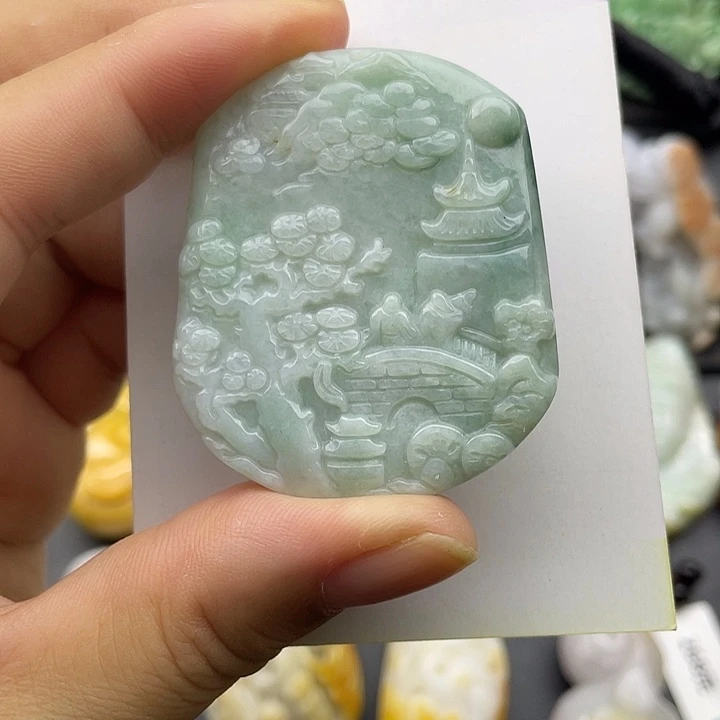 翡翠未镶嵌颈饰天然翡翠