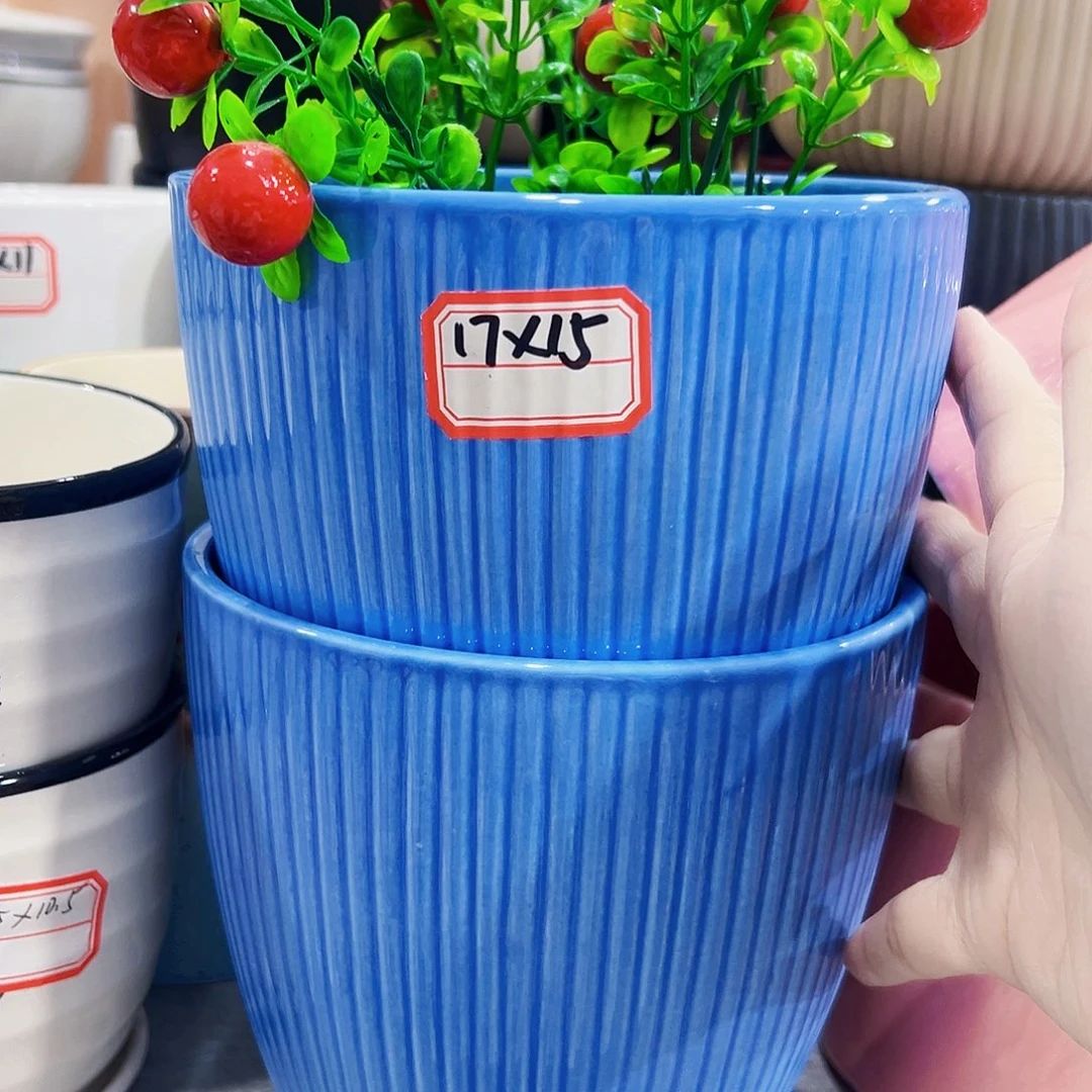 外贸尾单陶瓷花盆凑单10米包邮