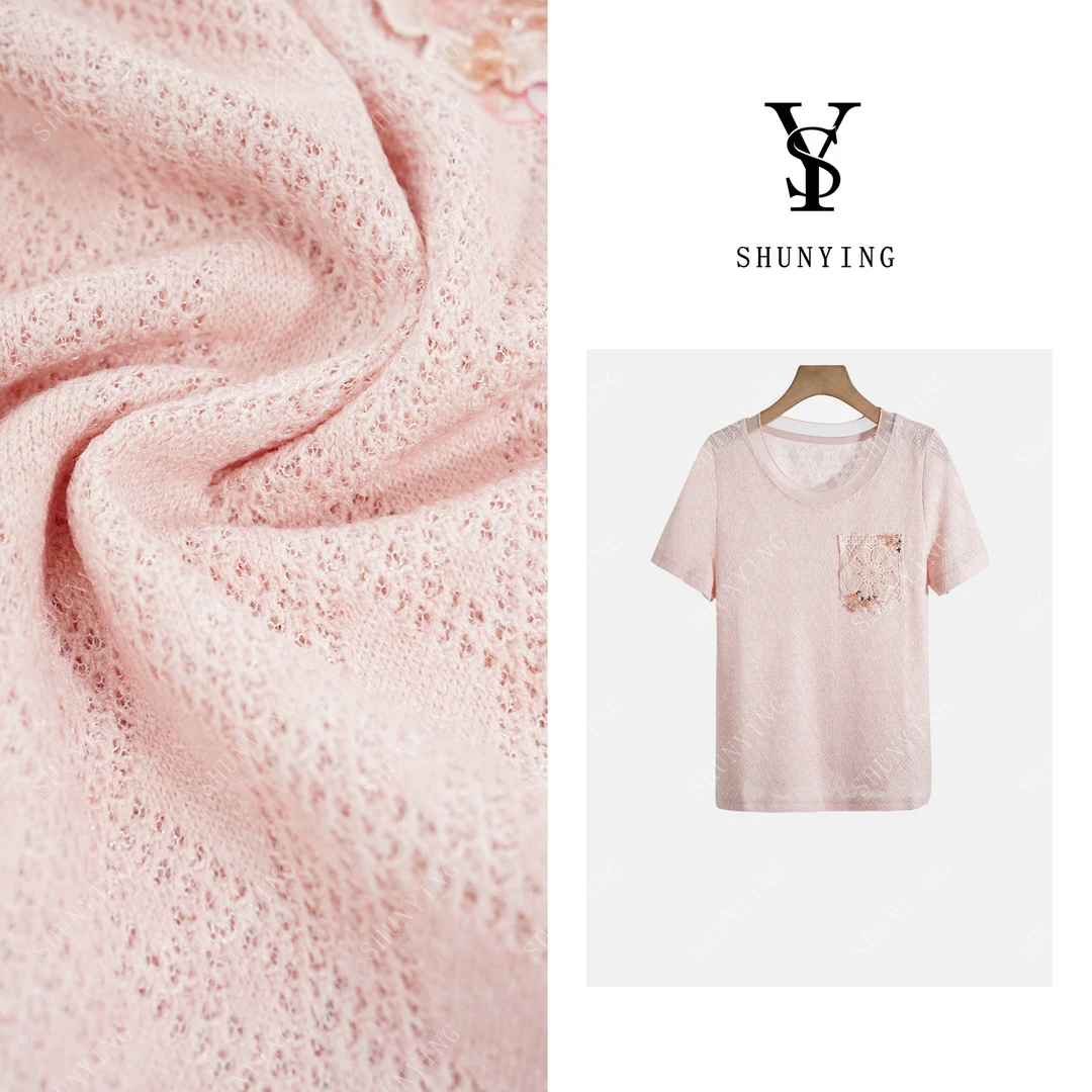 【仟娜】轻盈透气~纯色宽松显瘦时尚百搭短袖SY72T25957