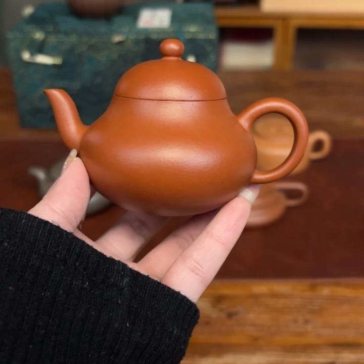 紫砂茶壶滴*岩紫砂壶朱泥