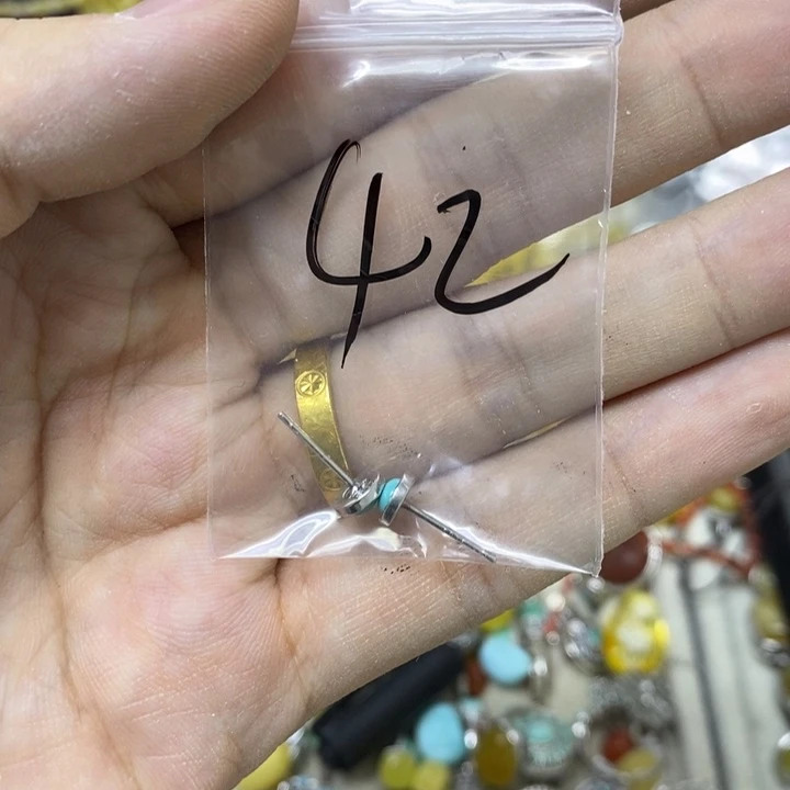 银S925镶嵌蜜蜡裸石多样性发货