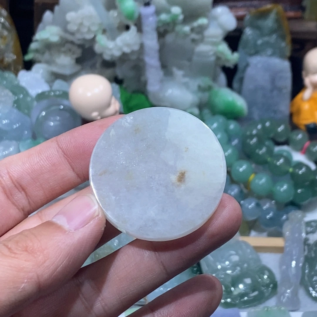 翡翠未镶嵌吊坠(不含链)无事牌