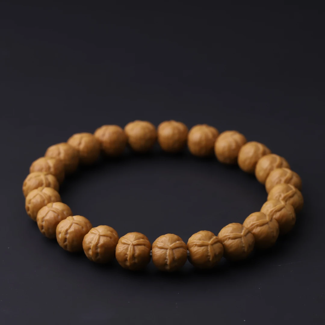 251016【猴头三棱】精工雕刻原色猴头核桃单圈文玩手串