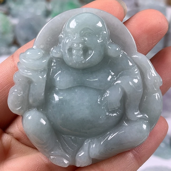 颈饰未镶嵌翡翠逍遥佛福利卡厚10