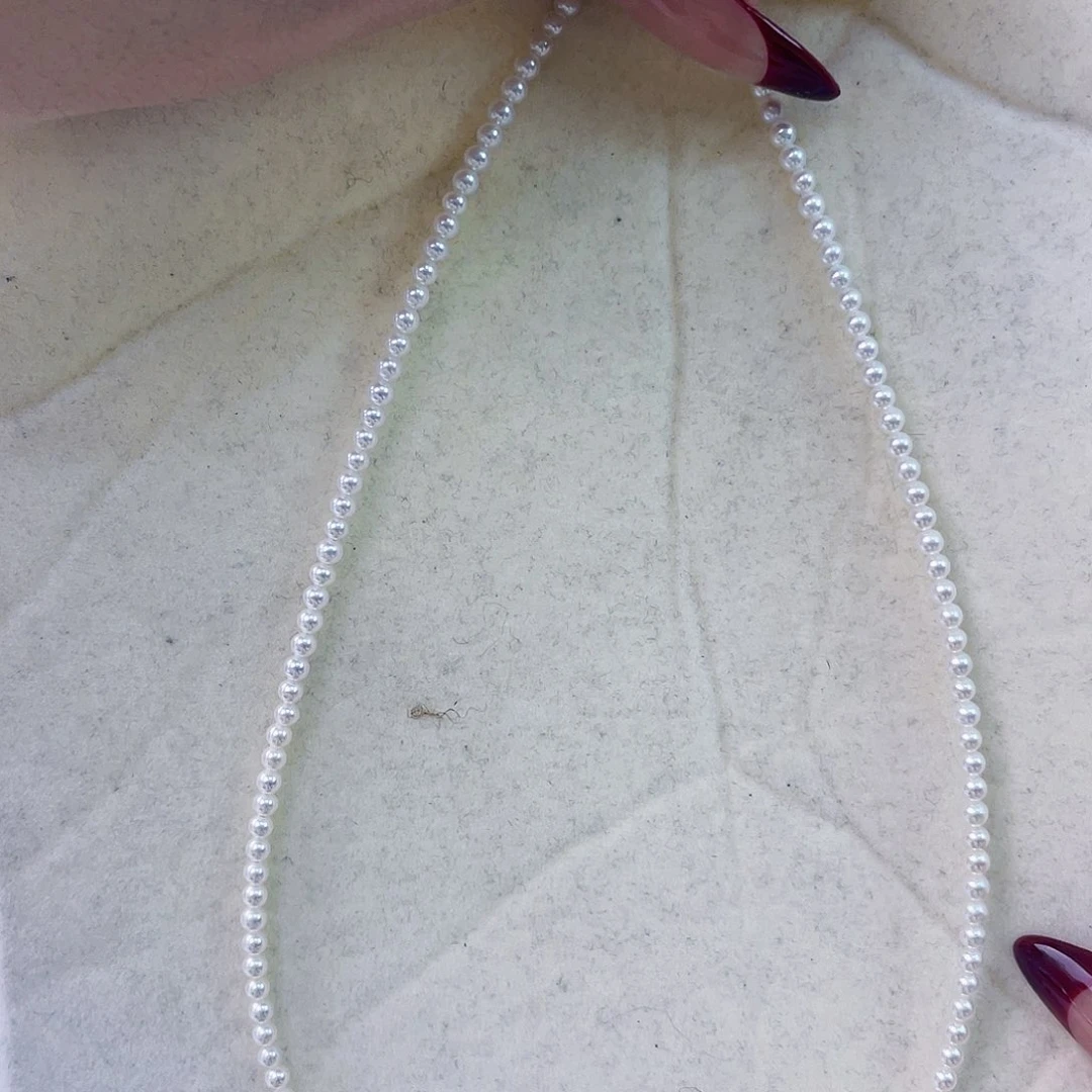 淡水珍珠项链银S925镶嵌