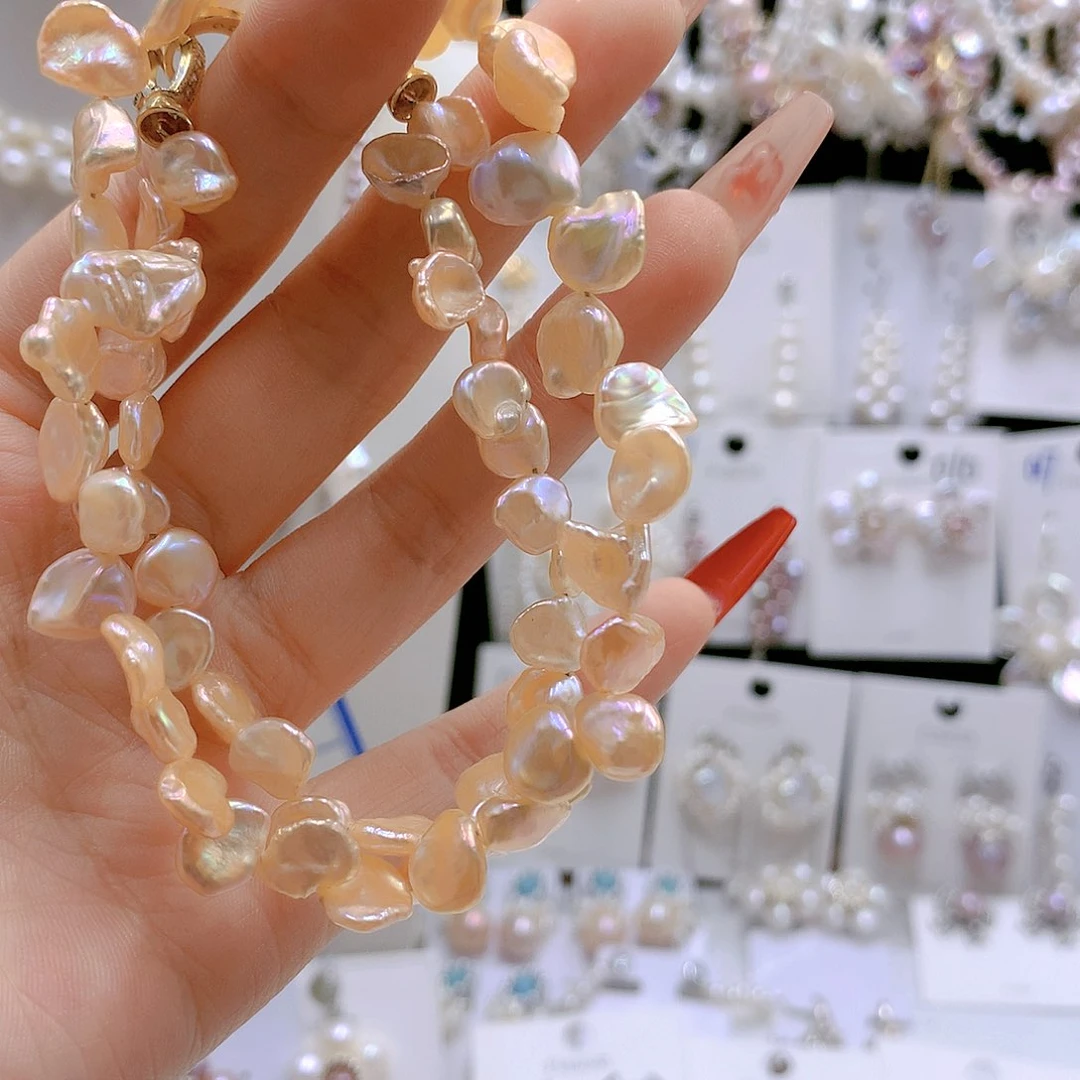 银S925镶嵌耳饰淡水珍珠圆***肉