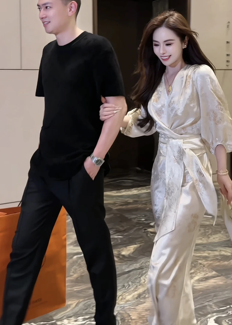 【夏季新款】DL134夏季时尚气质系带收腰烫金提花醋酸连衣裙显瘦