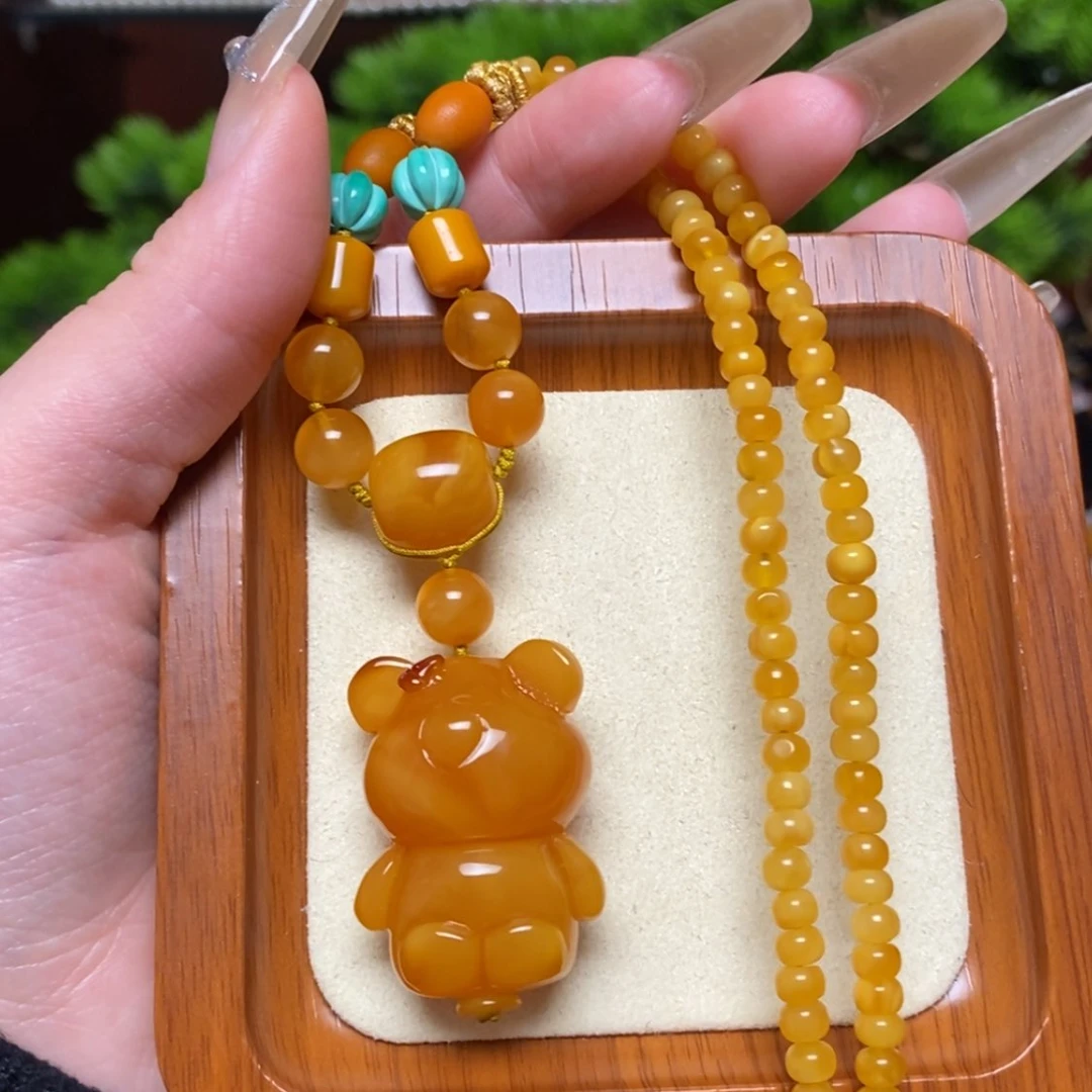 【闪购商品】蜜蜡颈饰未镶嵌项链