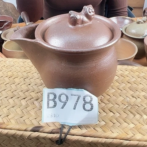 雷州窑一把手茶壶B978盖碗