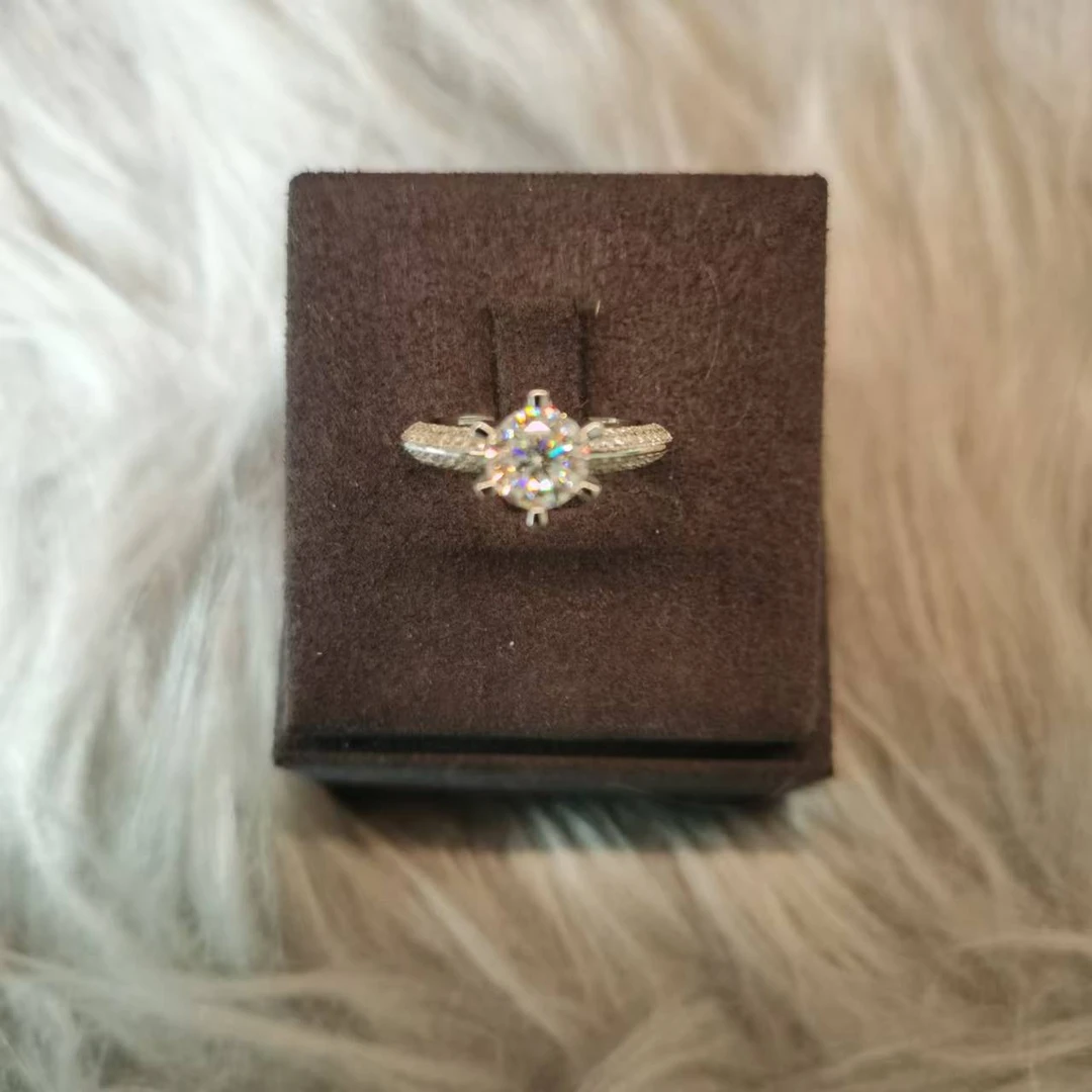 带包装 【樱桃珠宝】 半壁江山1克拉天花板戒指.F