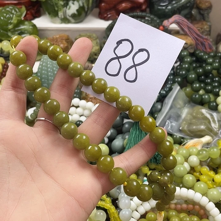 未镶嵌蛇纹石玉手链