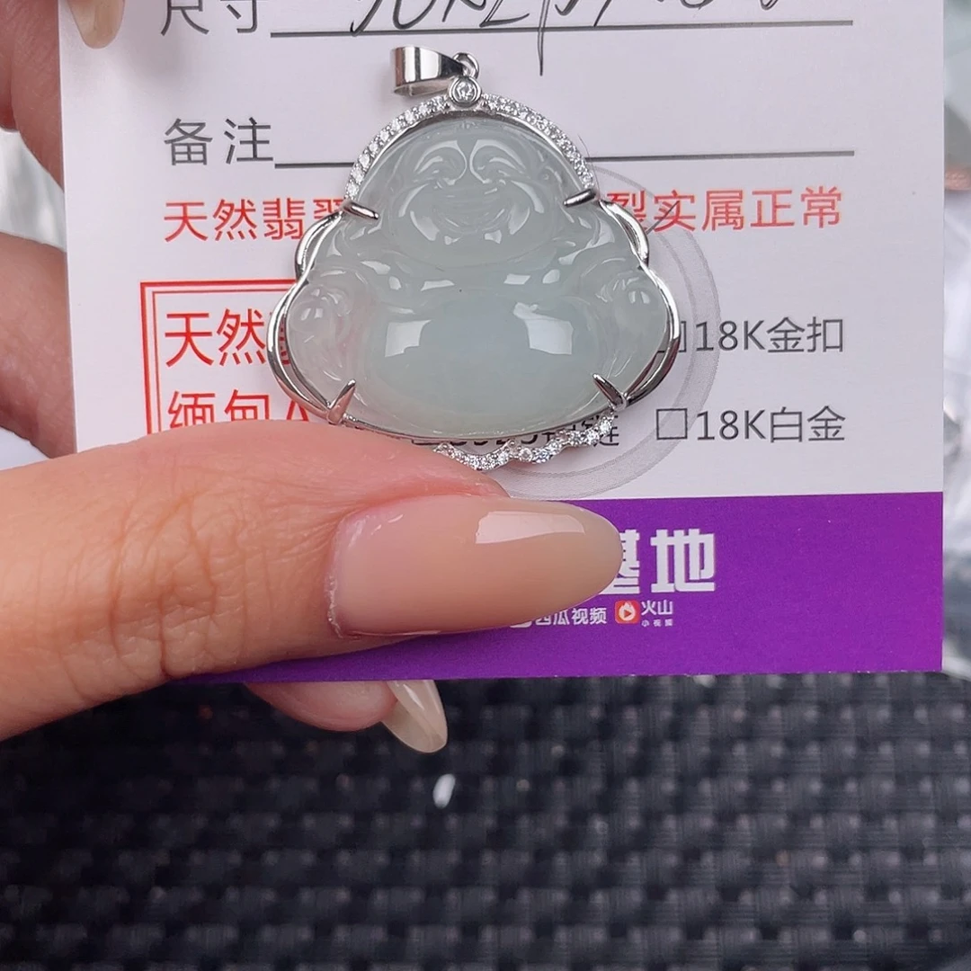 翡翠银S925镶嵌颈饰吊坠