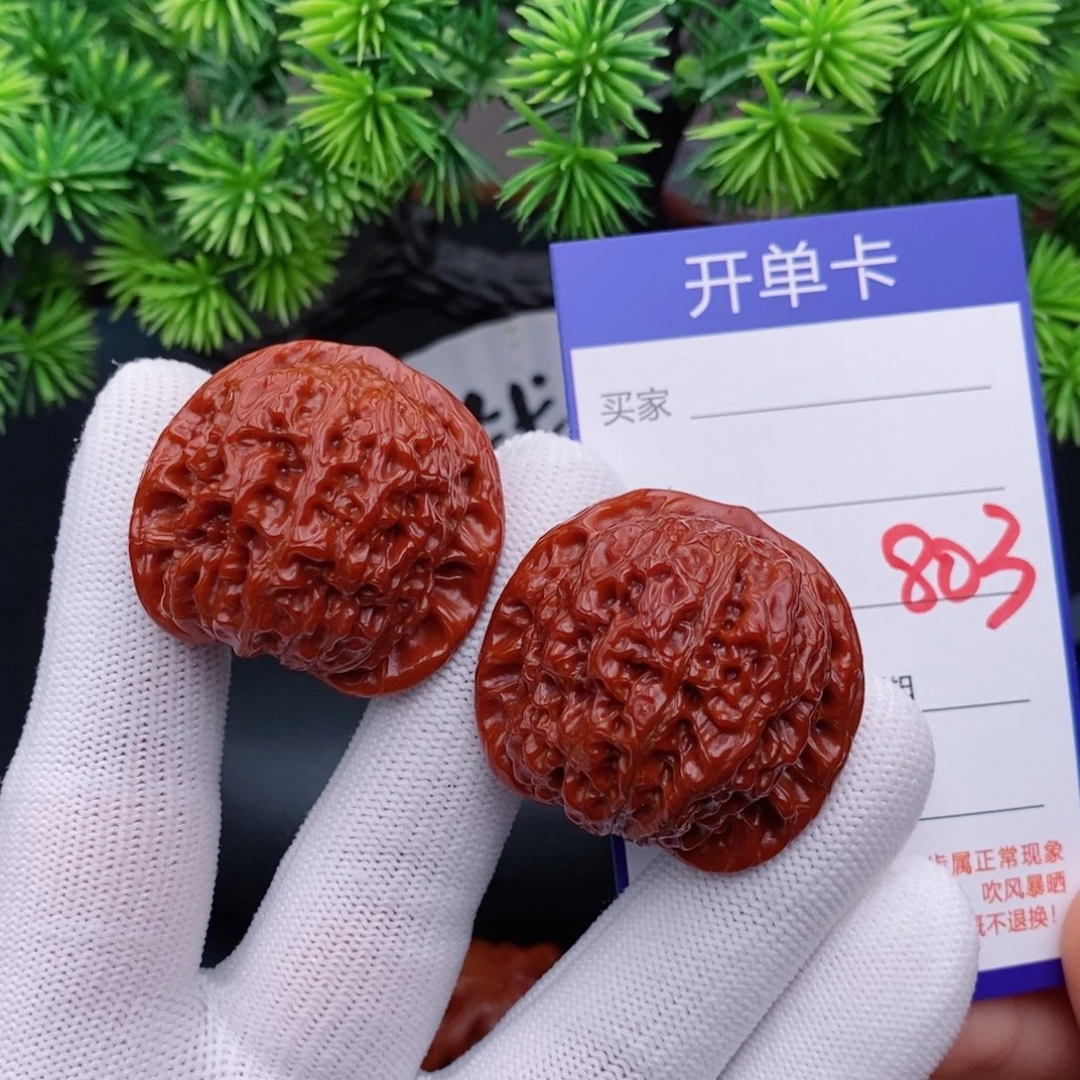 文玩核桃把件38血麒麟803