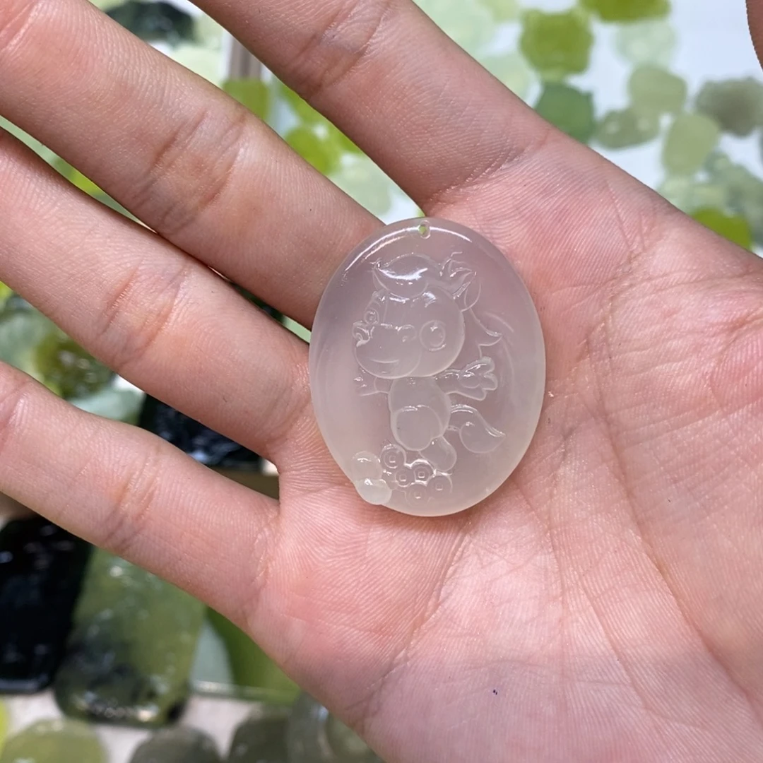 岫玉未镶嵌吊坠(不含链)