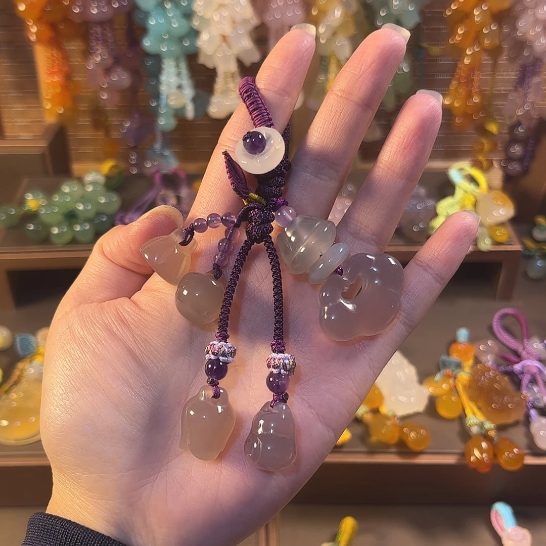 玛瑙/玉髓未镶嵌车挂