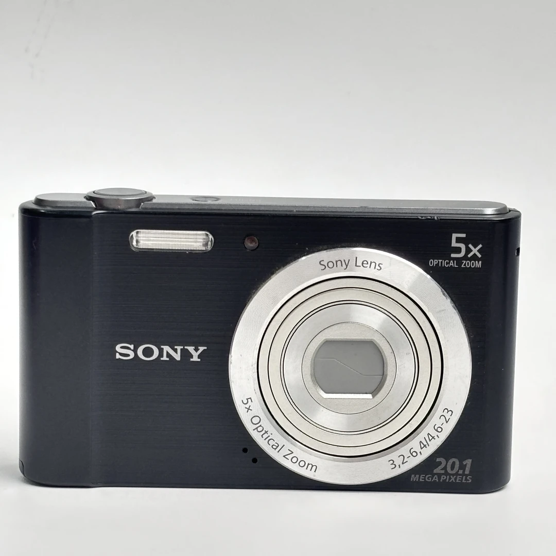 95新 Sony/索尼 w800黑色2010万像素5倍变焦复古ccd数码相机