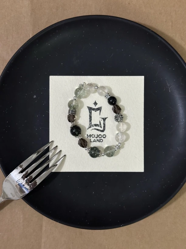 铜合金珐琅手链 女款五行喜用水银曜冰曜石水晶稳定情绪