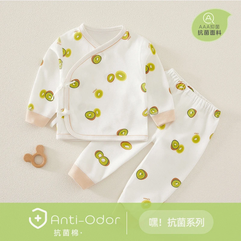 新生儿衣服男童秋装女童套装儿童衣服系带和尚服长袖婴儿衣服