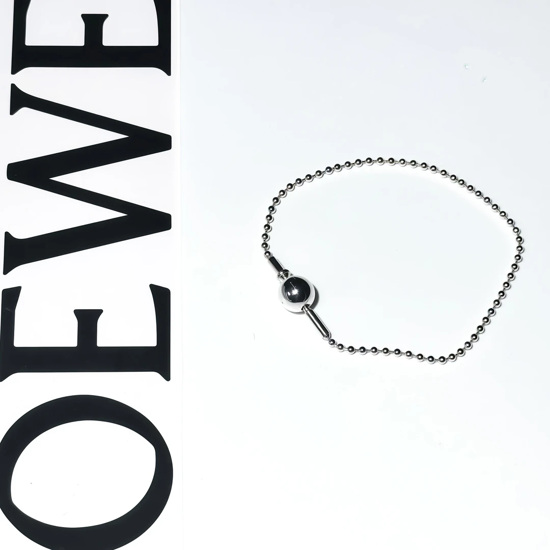 925银手链 925纯银圆珠手链  DIY自由搭配珠子