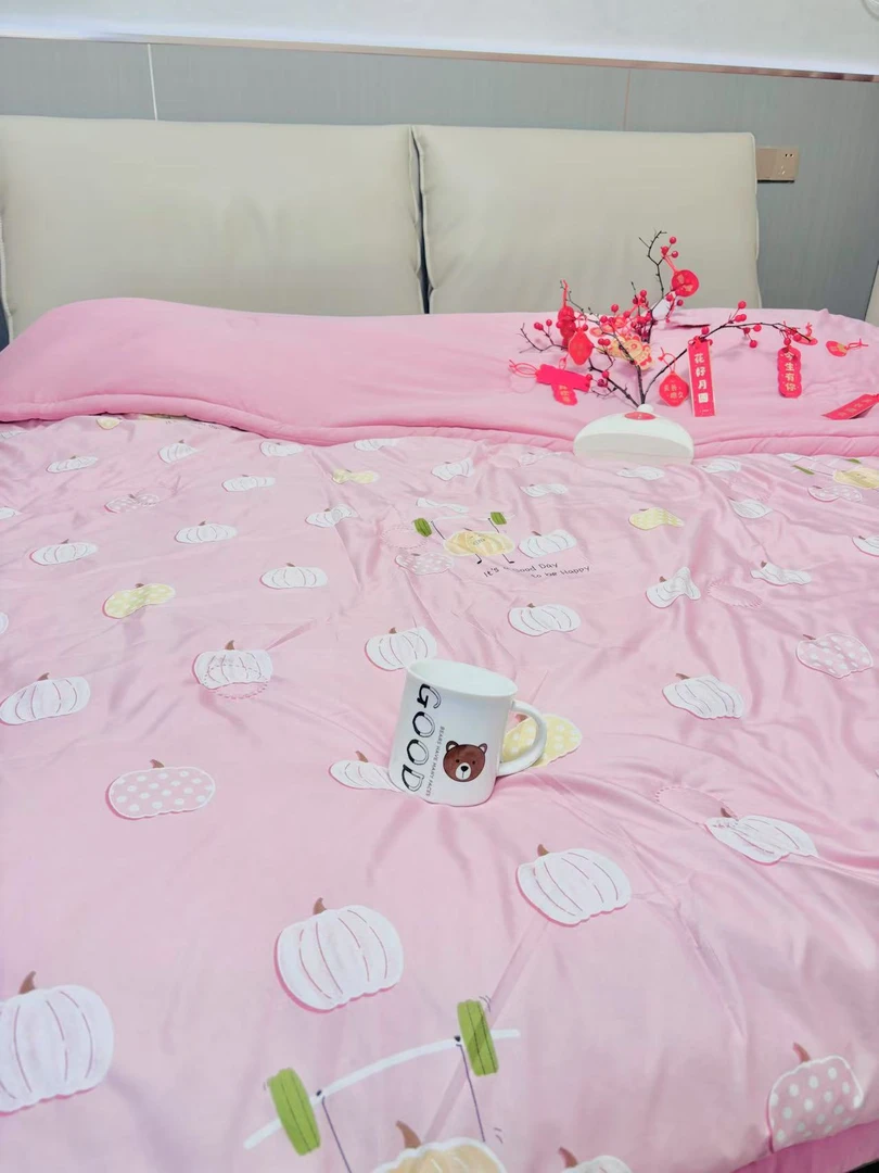 【免费试睡十五天】2x2.3米夏日南瓜双人大尺寸水洗棉夏凉被