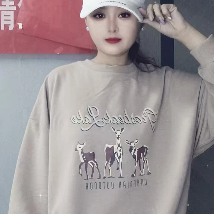 外贸高品质卡其色卫衣