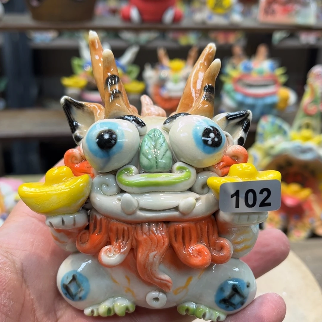 陶瓷纯手工抽象陶瓷摆件102