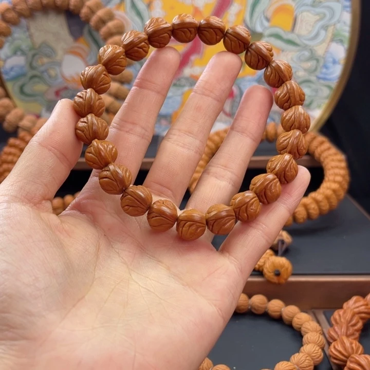 桃核手串龙纹桃核野生籽