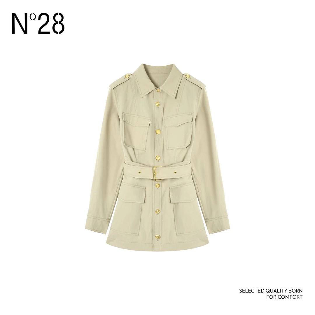 ‘埃菲尔’N°28 2025猎戎装新款法式时尚休闲女士风衣885241F106