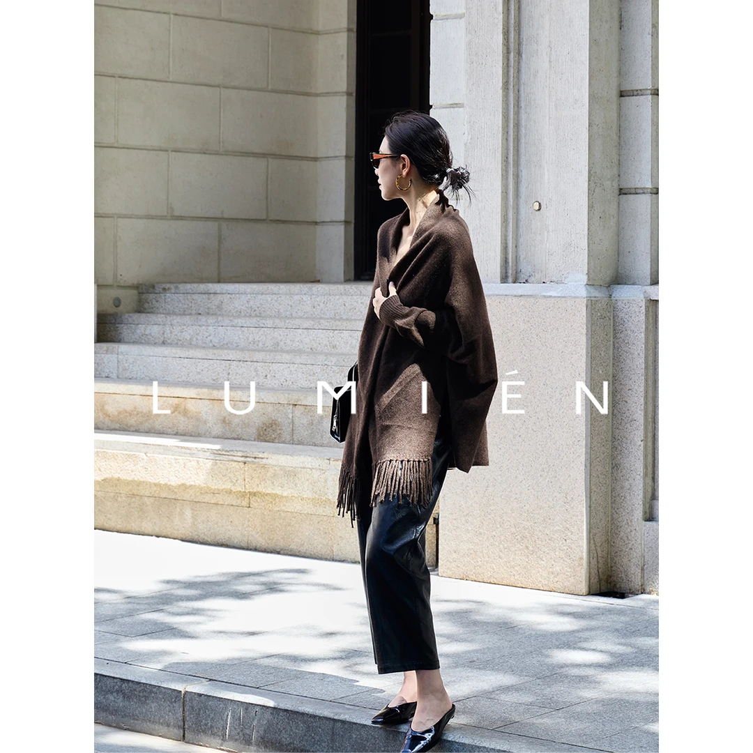 【LUMIEN 新品】“雪域艺术家”牦牛绒柔软亲肤垂感针织开衫LX5HAA108