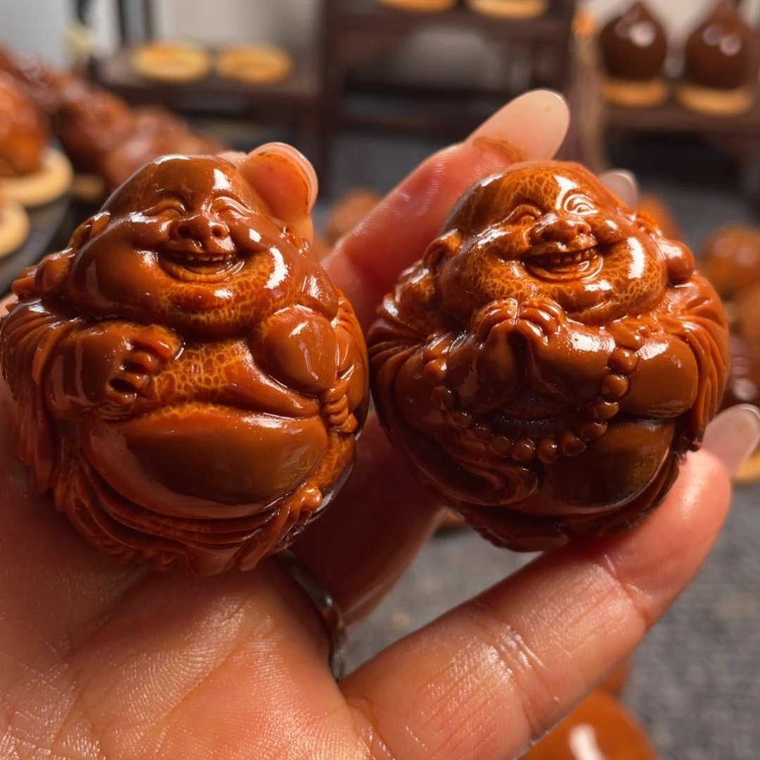 橄榄核手串/手链5弥勒一对