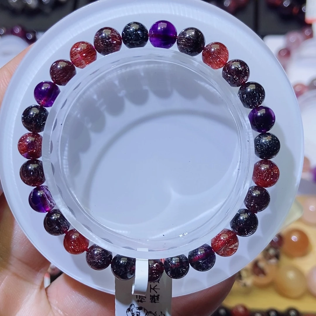 未镶嵌手链水晶黑加仑